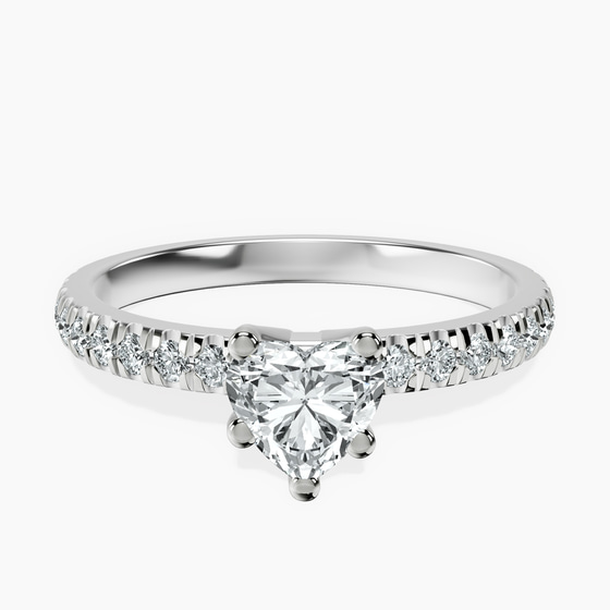 Venetia Half Eternity Lab Diamond Ring front view
