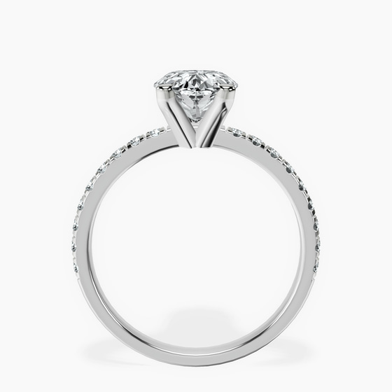 Venetia Half Eternity Lab Diamond Ring left view