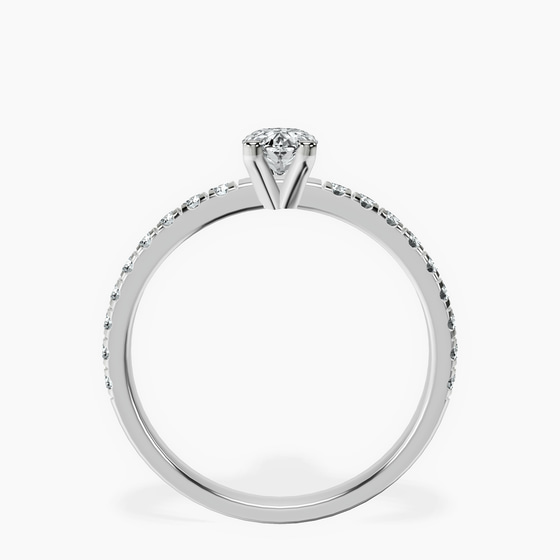 Venetia Half Eternity Lab Diamond Ring left view