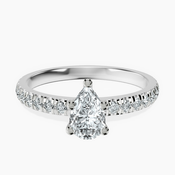 Venetia Half Eternity Lab Diamond Ring front view