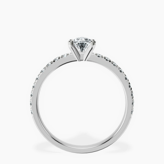Venetia Half Eternity Lab Diamond Ring left view