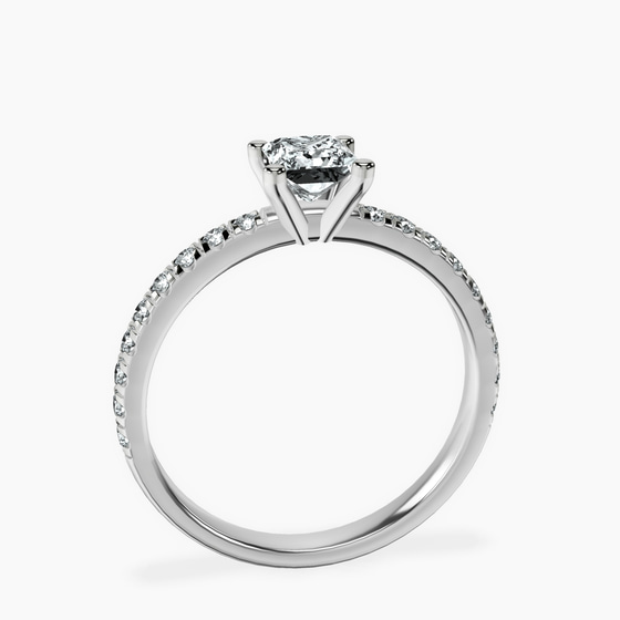 Venetia Half Eternity Lab Diamond Ring left view