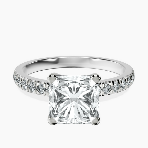 Venetia Half Eternity Lab Diamond Ring front view