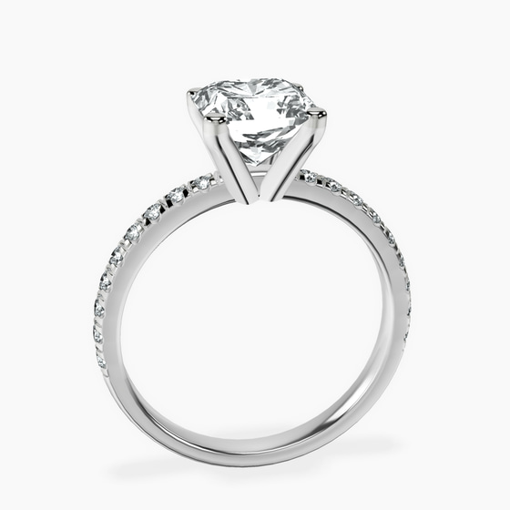 Venetia Half Eternity Lab Diamond Ring left view