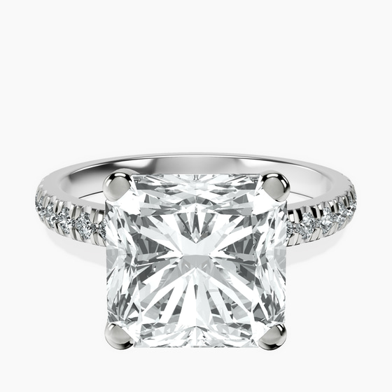 Venetia Half Eternity Lab Diamond Ring front view