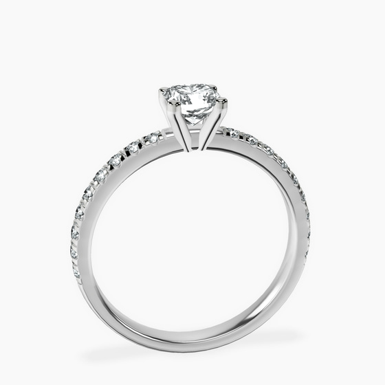 Venetia Half Eternity Lab Diamond Ring left view