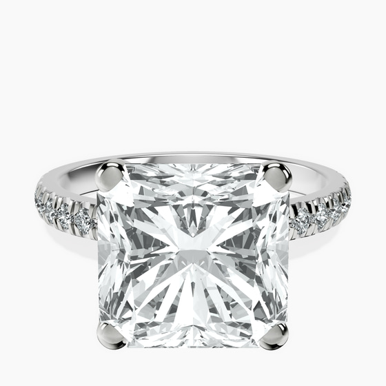 Venetia Half Eternity Lab Diamond Ring front view