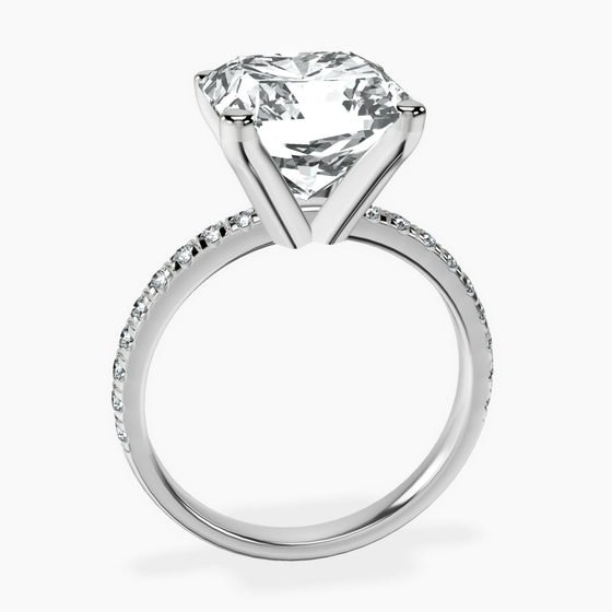 Venetia Half Eternity Lab Diamond Ring left view