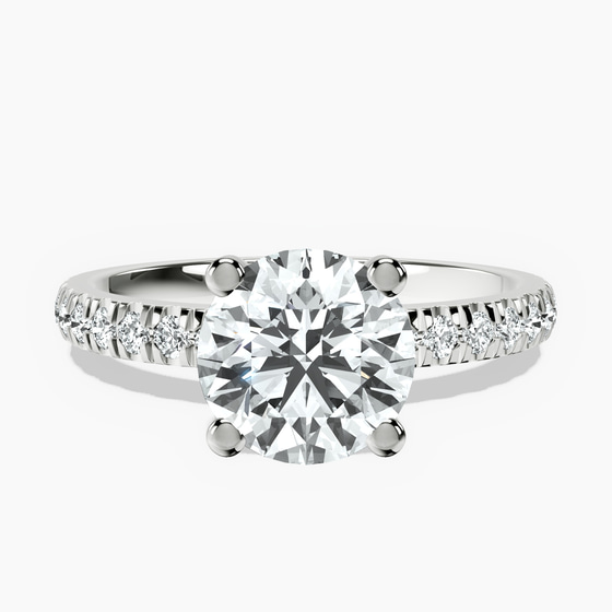 Venetia Half Eternity Lab Diamond Ring front view