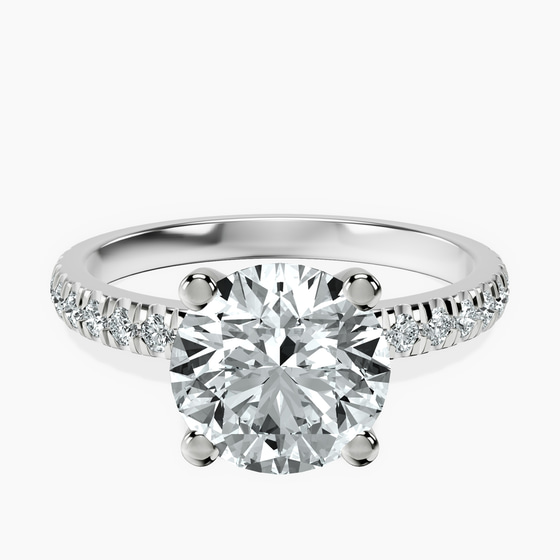 Venetia Half Eternity Lab Diamond Ring front view