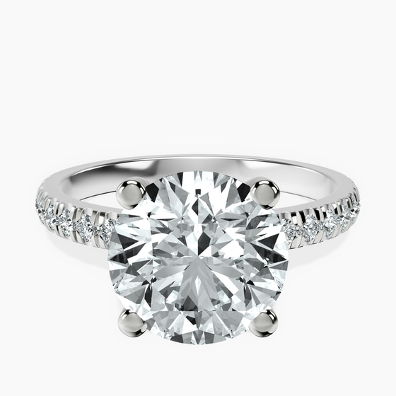 Venetia Half Eternity Lab Diamond Ring front view