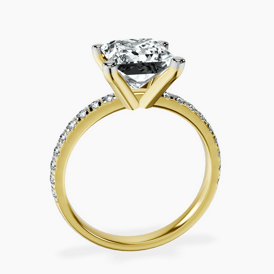Venetia Half Eternity Lab Diamond Ring left view