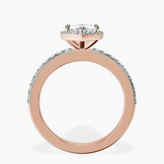 Lumina Halo Lab Diamond Eternity Ring left view