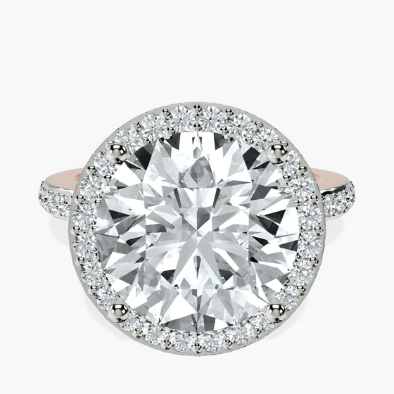 Lumina Halo Lab Diamond Eternity Ring front view