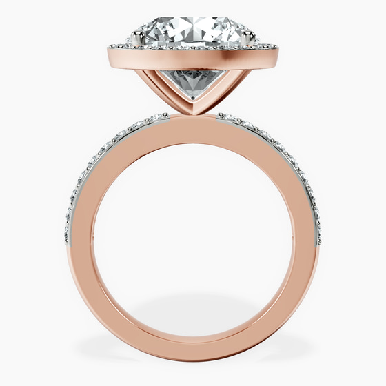 Lumina Halo Lab Diamond Eternity Ring left view