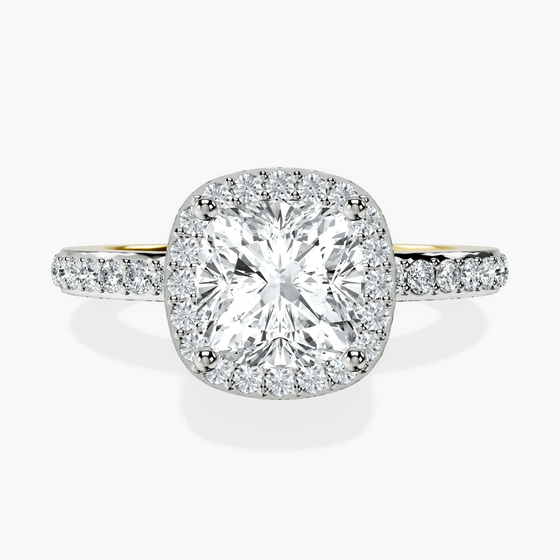 Lumina Halo Lab Diamond Eternity Ring front view