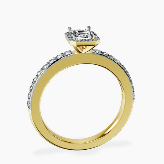 Lumina Halo Lab Diamond Eternity Ring left view