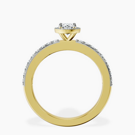 Lumina Halo Lab Diamond Eternity Ring left view