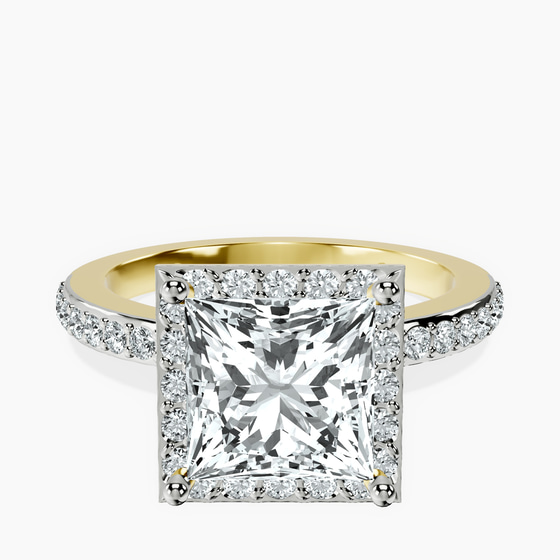 Lumina Halo Lab Diamond Eternity Ring front view