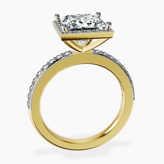 Lumina Halo Lab Diamond Eternity Ring left view