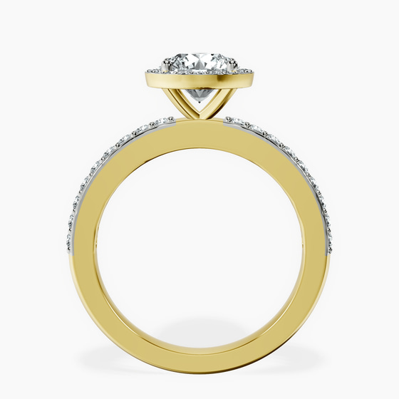Lumina Halo Lab Diamond Eternity Ring left view
