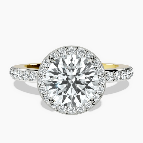 Lumina Halo Lab Diamond Eternity Ring front view