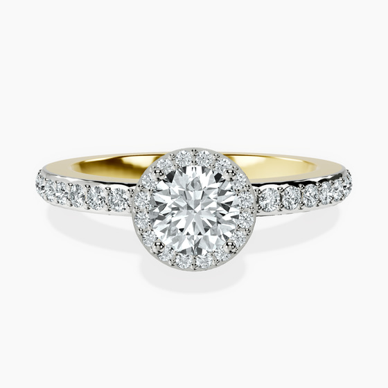 Lumina Halo Lab Diamond Eternity Ring front view