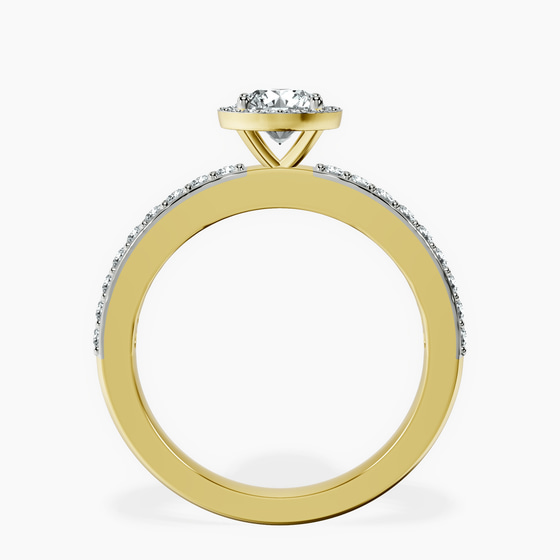 Lumina Halo Lab Diamond Eternity Ring left view