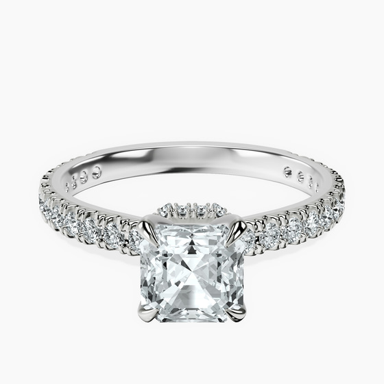 Myra Secret Halo Lab Diamond Ring front view