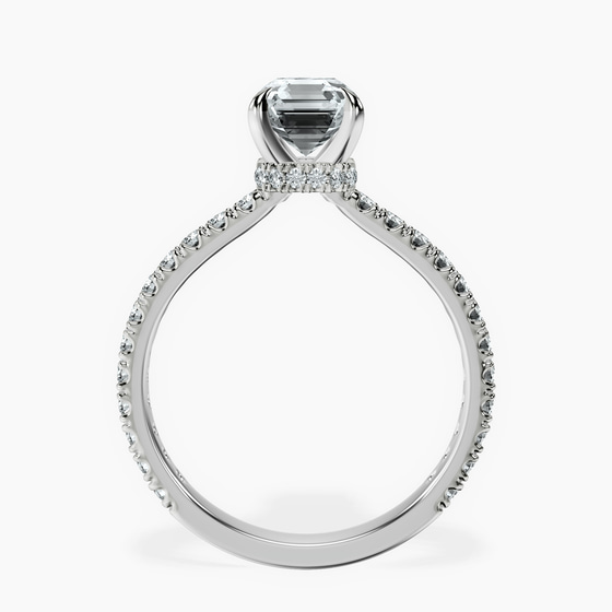 Myra Secret Halo Lab Diamond Ring left view