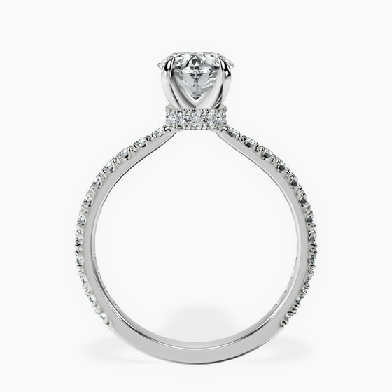 Myra Secret Halo Lab Diamond Ring left view