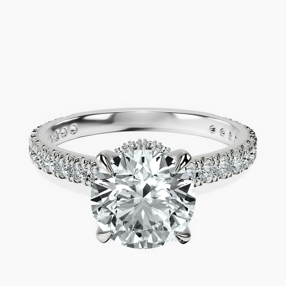 Myra Secret Halo Lab Diamond Ring front view