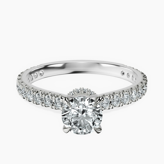Myra Secret Halo Lab Diamond Ring front view
