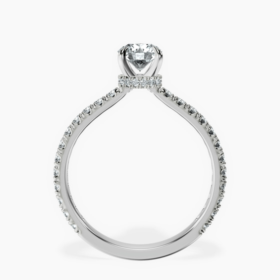 Myra Secret Halo Lab Diamond Ring left view