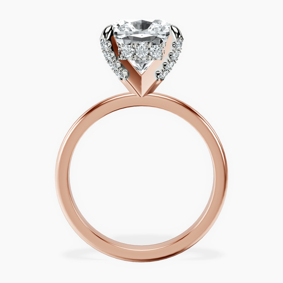 Lyla Hidden Accents Solitaire Lab Diamond Ring left view
