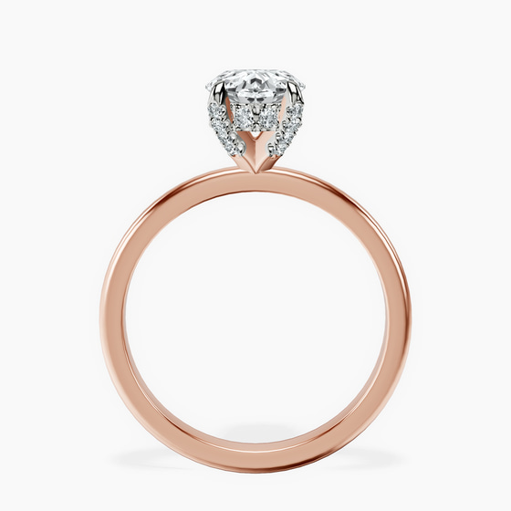 Lyla Hidden Accents Solitaire Lab Diamond Ring left view