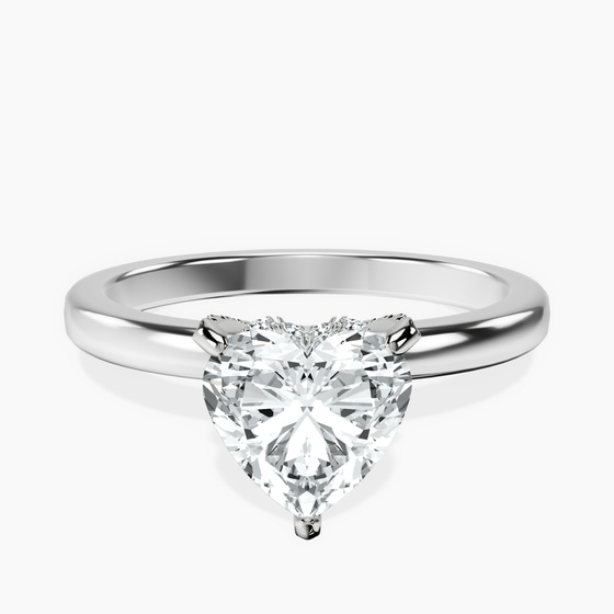 Lyla Hidden Accents Solitaire Lab Diamond Ring front view