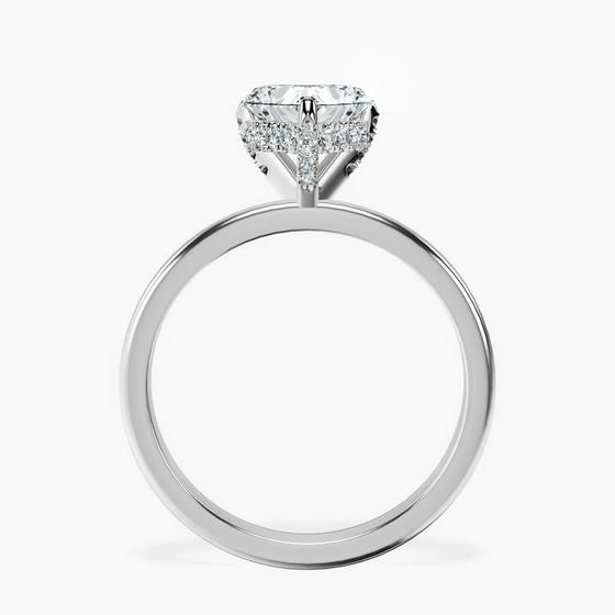 Lyla Hidden Accents Solitaire Lab Diamond Ring left view