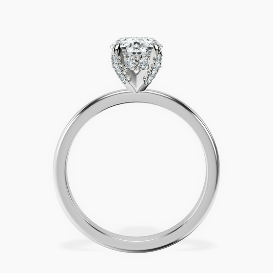 Lyla Hidden Accents Solitaire Lab Diamond Ring left view