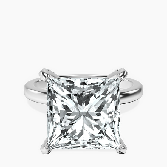 Lyla Hidden Accents Solitaire Lab Diamond Ring front view