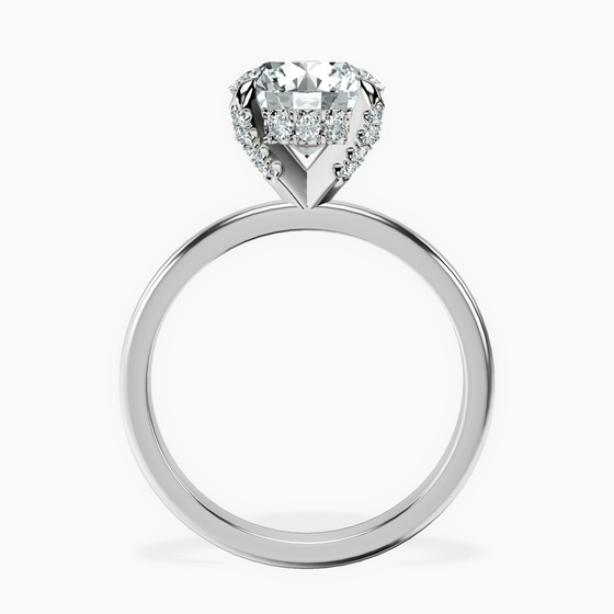 Lyla Hidden Accents Solitaire Lab Diamond Ring left view