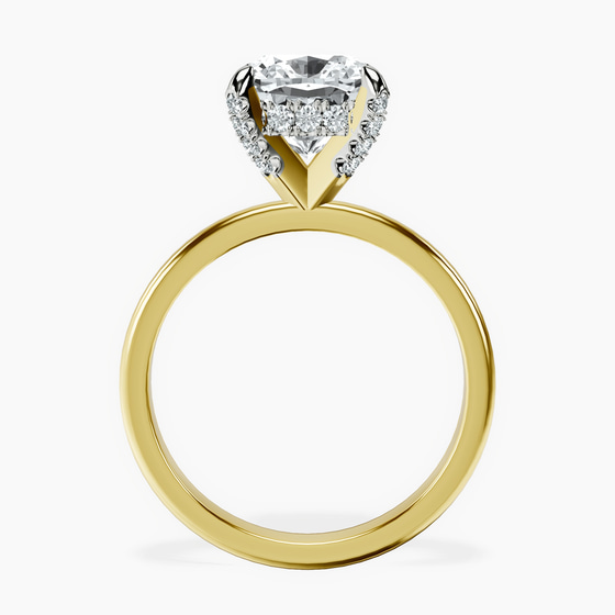 Lyla Hidden Accents Solitaire Lab Diamond Ring left view