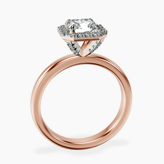 Anna Hidden Accents Halo Lab Diamond Ring left view