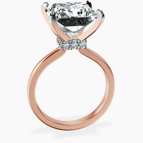 Mystic Secret Halo Lab Diamond Ring left view