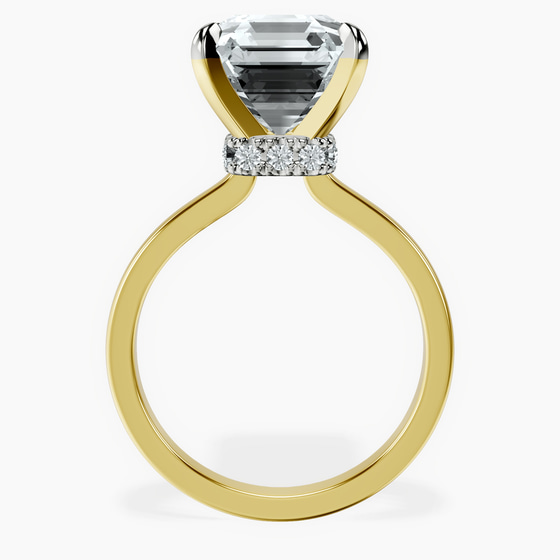 Mystic Secret Halo Lab Diamond Ring left view