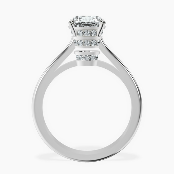 Siran Secret Halo Lab Diamond Ring left view