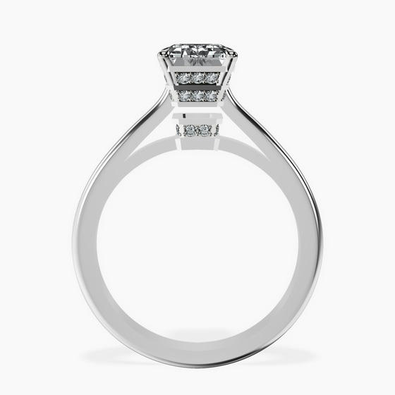 Siran Secret Halo Lab Diamond Ring left view