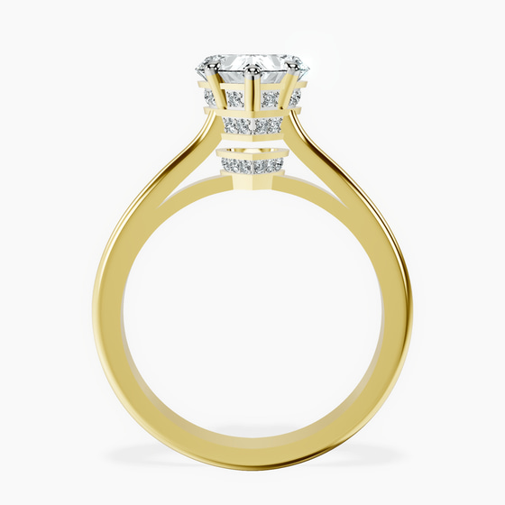 Siran Secret Halo Lab Diamond Ring left view