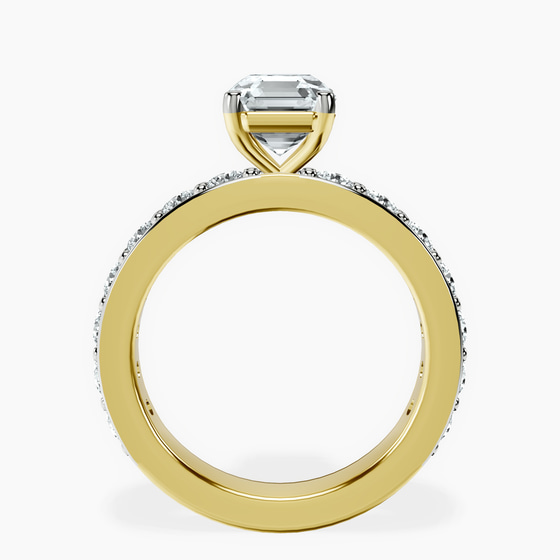 Adele Side Stone Lab Diamond Ring left view