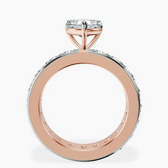 Madeline Full Eternity Lab Diamond Ring left view